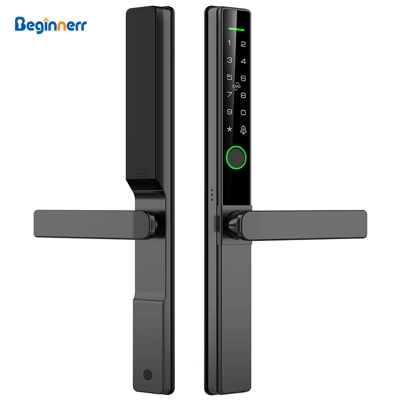 Smart Garden Door Lock - กุญแจล็อคประตูอัจฉริยะ UPVC กันน้ำ IP65 แบบมือจับด้านหลัง ความสูง