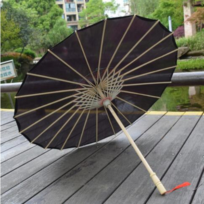 Smart Garden Umbrella - ร่มเต้นรำสีดำสีขาวสีแดงร่มกระดาษซับน้ำมันร่มผ้าไหม paraguas pararaplu สีทอง paraplu จีน