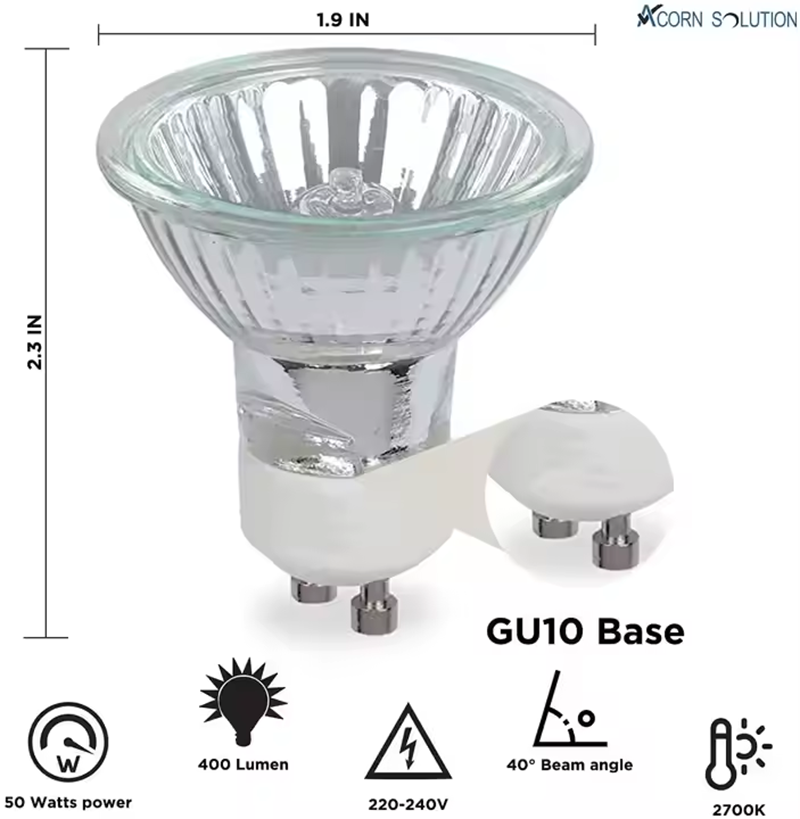 Gu10 ฐานฮาโลเจน 50W 220 V/110  - Smart Garden Umbrella บทวิจารณ์และราคา