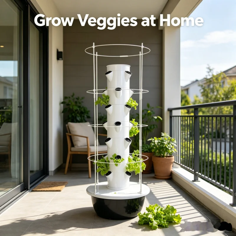 ระบบปลูกผักแนวตั้งอัจฉริยะในร่ - Smart Garden Tower บทวิจารณ์และราคา