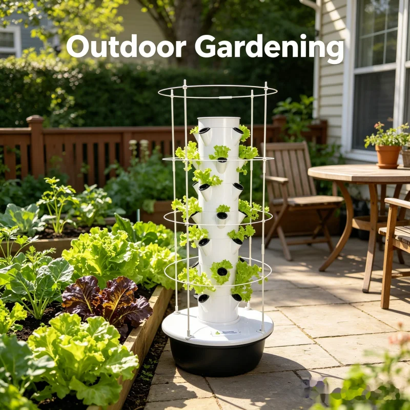 ระบบปลูกผักแนวตั้งอัจฉริยะในร่ - Smart Garden Tower บทวิจารณ์และราคา