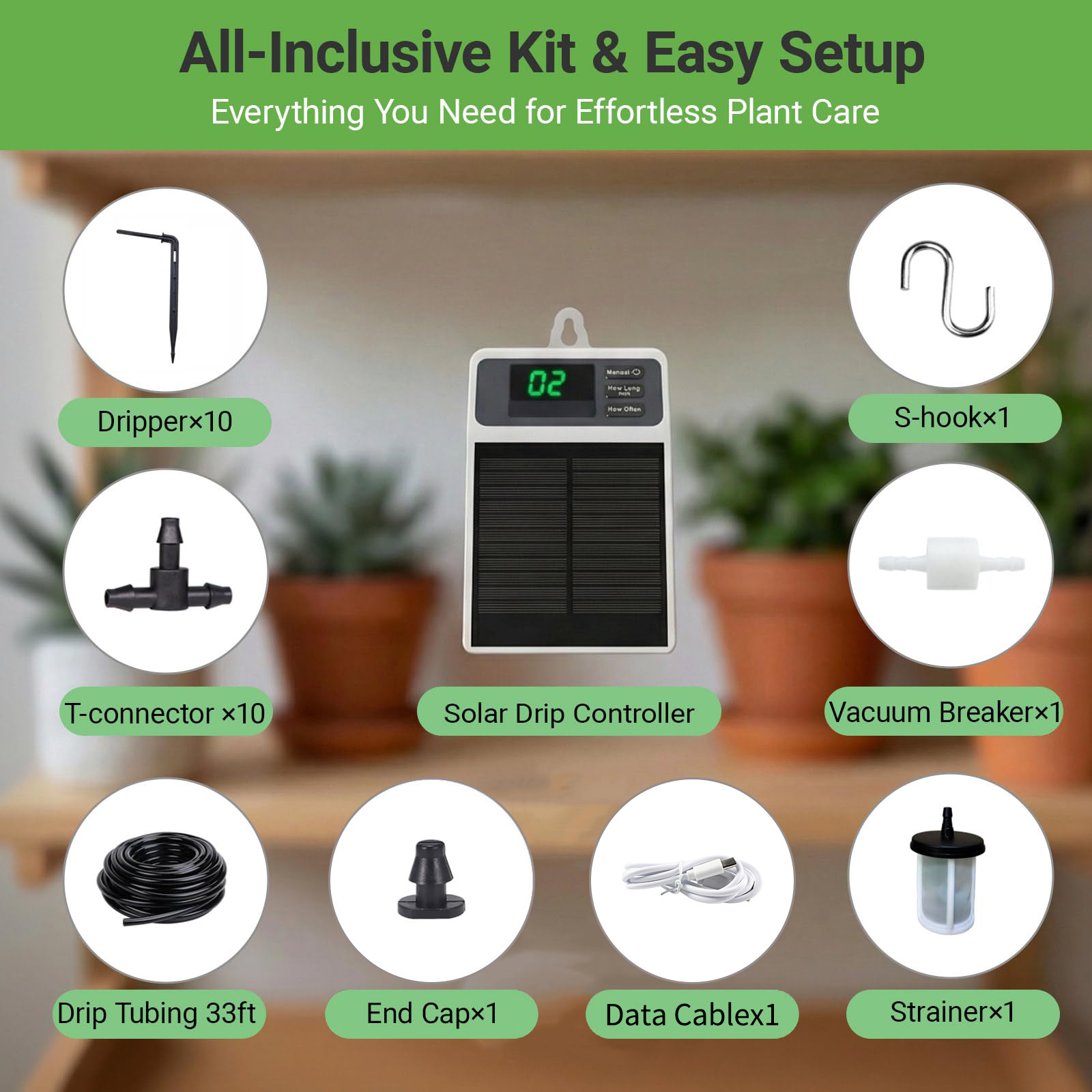 ระบบให้น้ำหยดด้วยพลังงานแสงอาท - Smart Garden Tower บทวิจารณ์และราคา