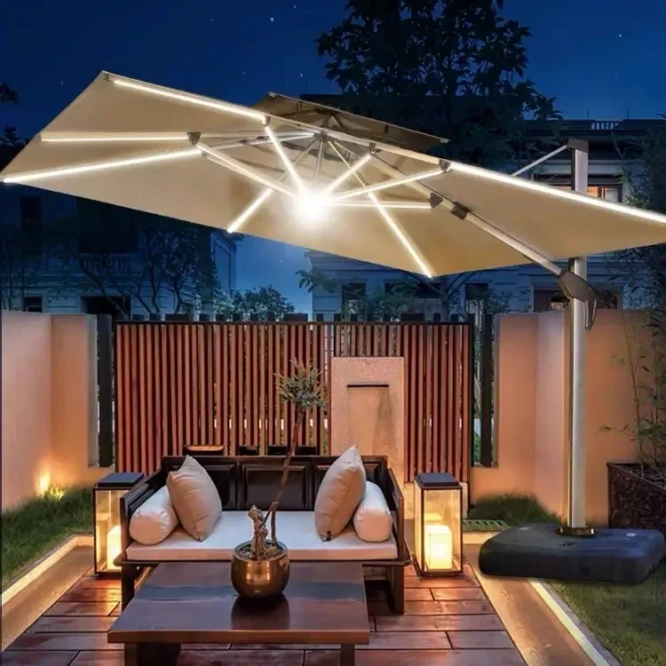 สีเขียวขุ่นสมาร์ทกันลมติดผนังส - Smart Garden Umbrella บทวิจารณ์และราคา