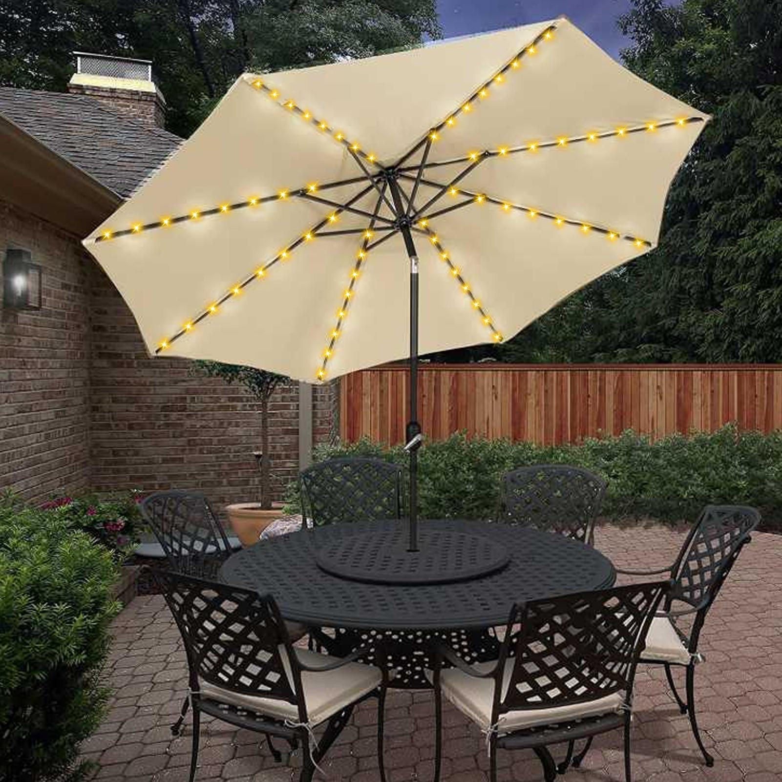 104 LED ร่ม String Light 8 โหม - Smart Garden Umbrella บทวิจารณ์และราคา