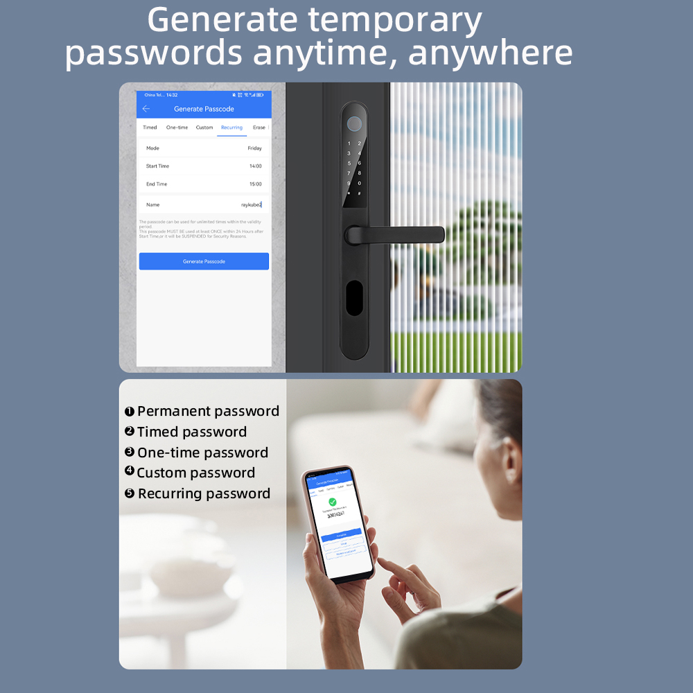 Raykube IP68 DQ09กันน้ำบลูทูธล - Smart Garden Door Lock บทวิจารณ์และราคา